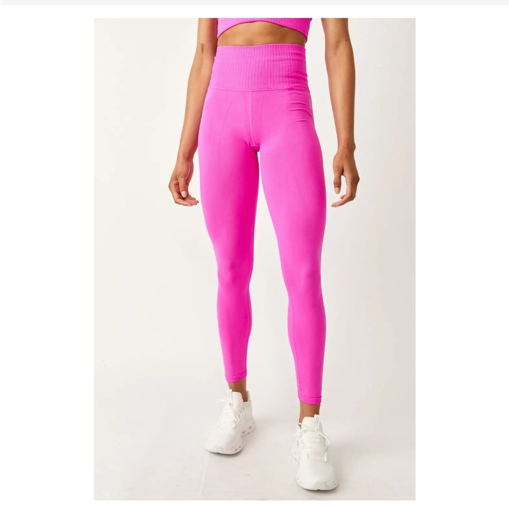 Free People FP Movement Good Karma High Rise 7/8 Leggings in pink XS/Sm